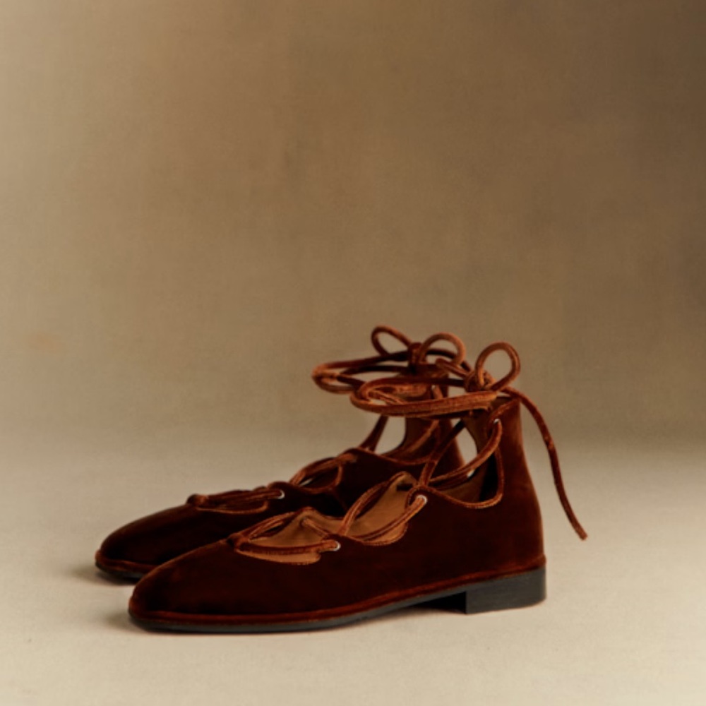 Sezane Leocadie Ballerinas Brick Color